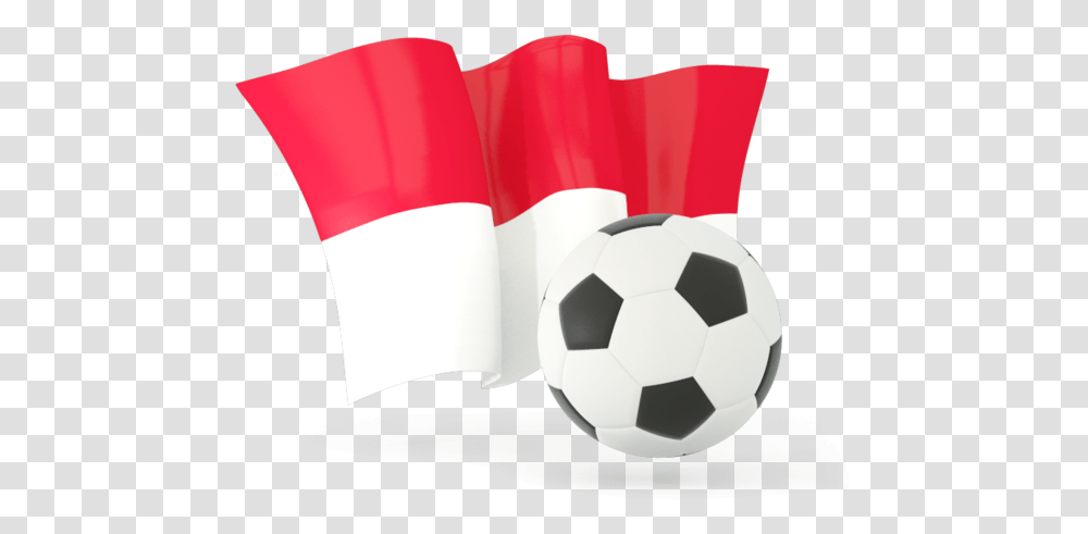 Football With Waving Flag Illustration Of Indonesia Bendera Indonesia Dan Bola, Soccer Ball, Team Sport, Sports, Kicking Transparent Png