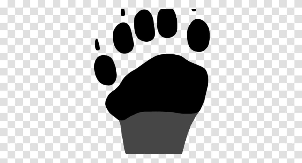 Footprint Clipart Black Bear, Hand, Person, Human, Face Transparent Png