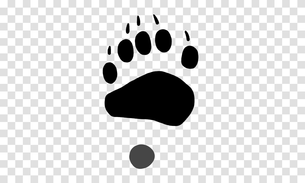 Footprint Clipart Black Bear Transparent Png