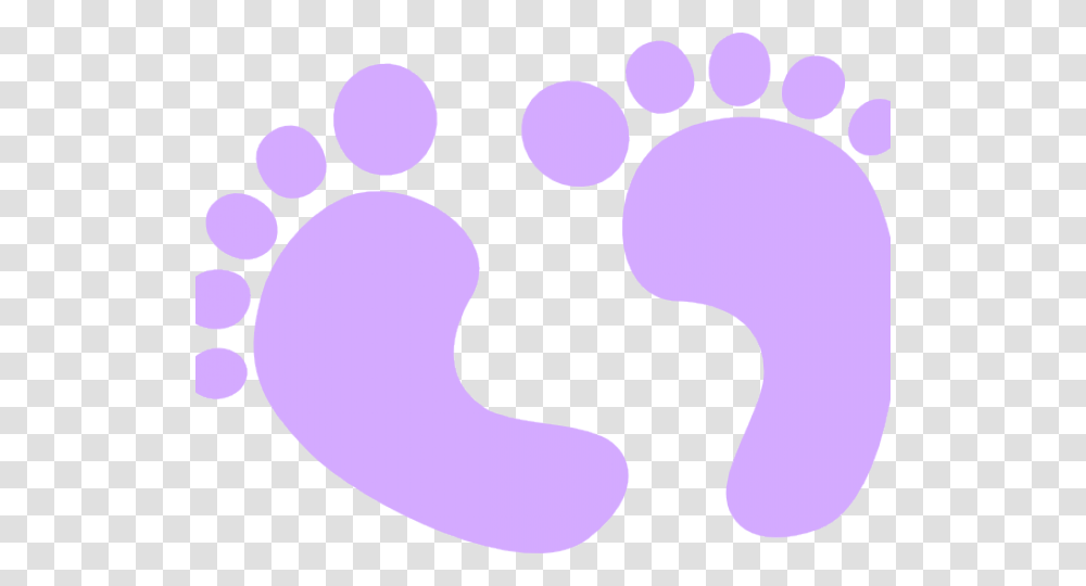Footprint Clipart Footsteps, Purple Transparent Png