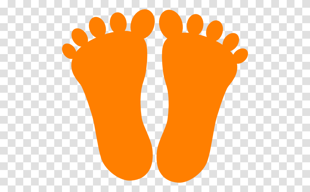 Footprint Clipart Orange Footprints Clip Art, Heel, Barefoot, Silhouette, Toe Transparent Png