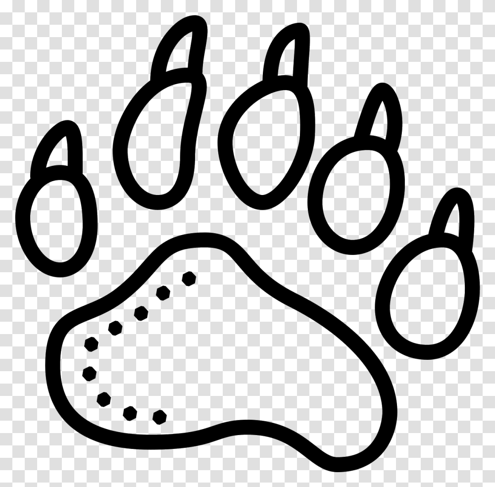Footprint Icon The Giant Panda Foot Print, Gray, World Of Warcraft Transparent Png