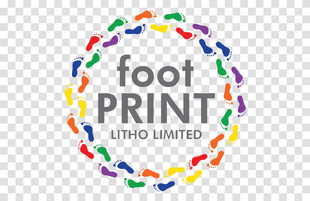 Footprint Litho Services Foot Prints In A Circle, Graphics, Art, Text, Paper Transparent Png