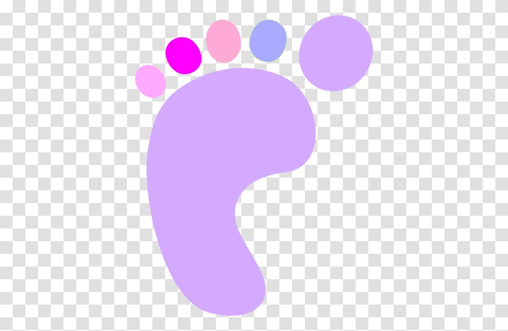Footprints Clipart Baby Girl, Balloon, Purple Transparent Png