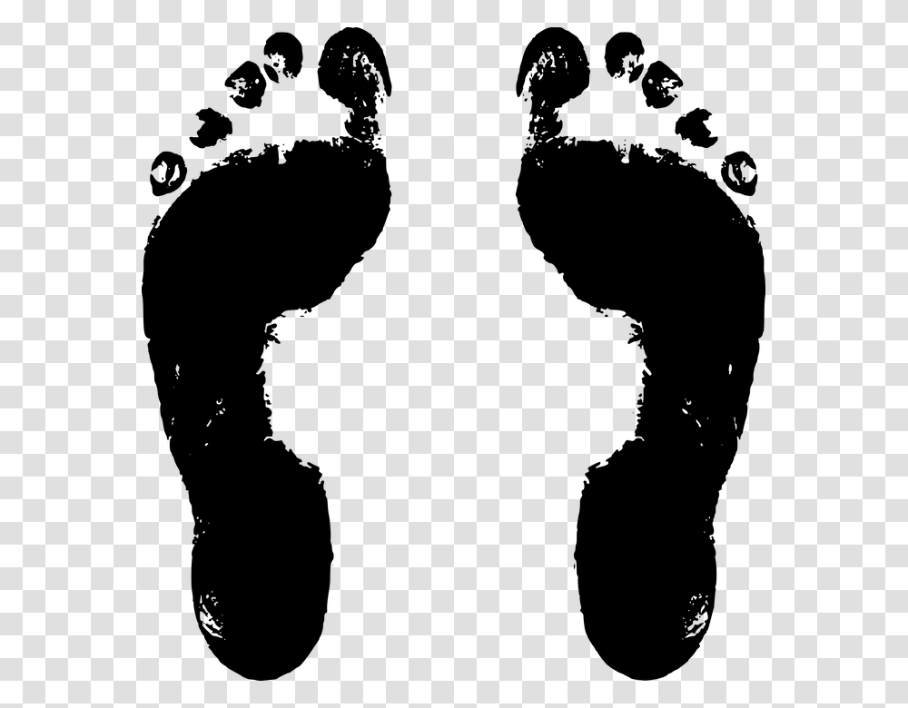 Footprints Clipart Black And White, Gray, World Of Warcraft Transparent Png