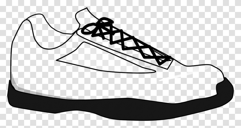 Footprints Clipart Black And White Tennis Shoe Clip Art, Outdoors, Animal, Nature, Vehicle Transparent Png