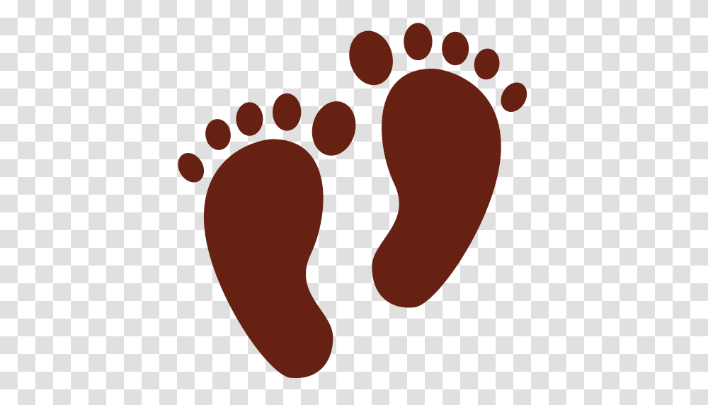 Footprints Emoji, Heel, Purple Transparent Png