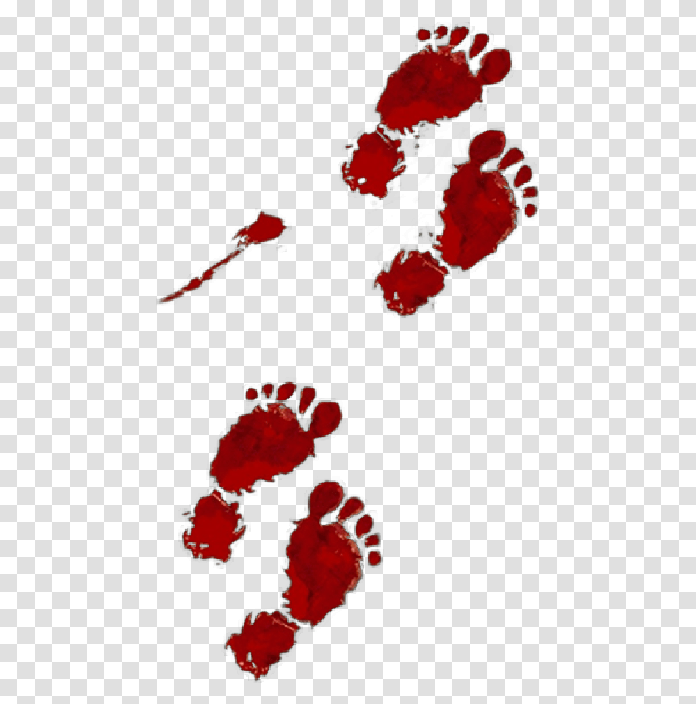 Footprints Sticker By Bloody Footprints Background, Stain, Plant, Petal, Flower Transparent Png