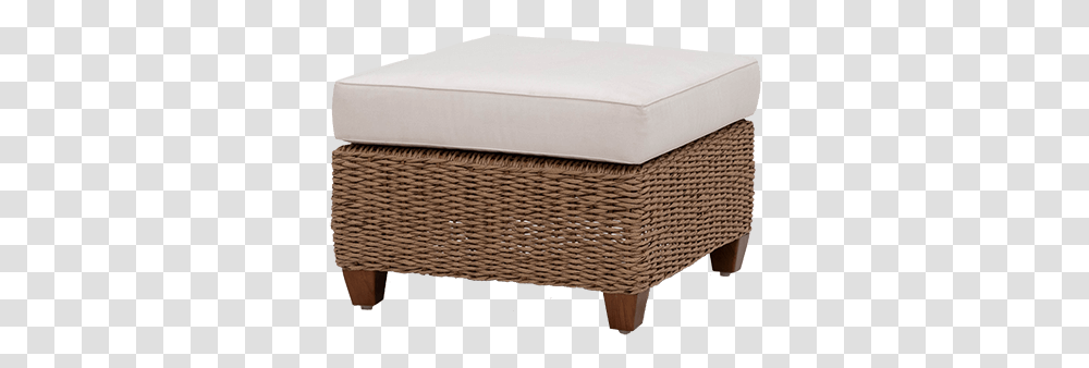Footstool Nigerian Satin Wicker Ottoman Natural Coffee Table, Furniture, Rug, Basket Transparent Png