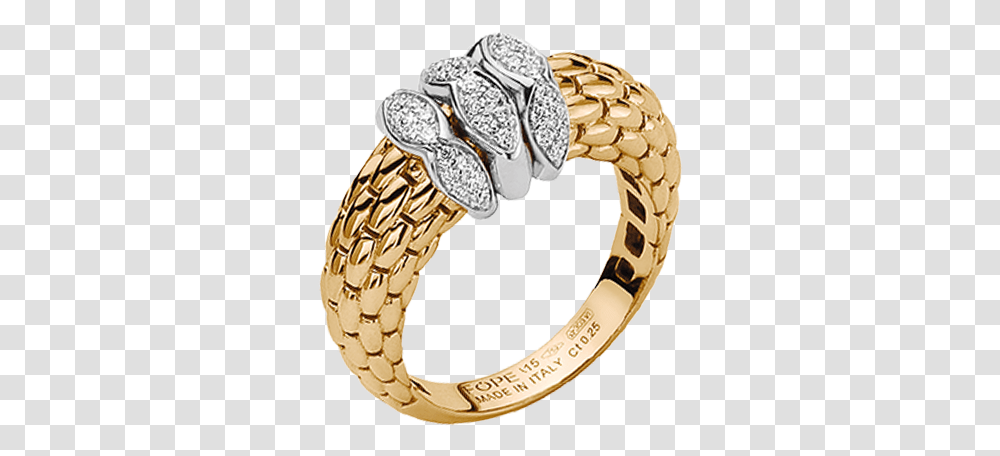 Fope Gold Ring With Diamond Pav Engagement Ring, Accessories, Accessory, Jewelry, Bracelet Transparent Png