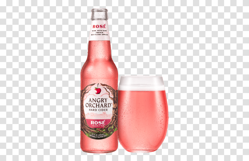 For Angry Orchard Hard Cider Pint Or Bottle Offer Angry Orchard Rose Cider, Beverage, Soda, Alcohol, Beer Transparent Png