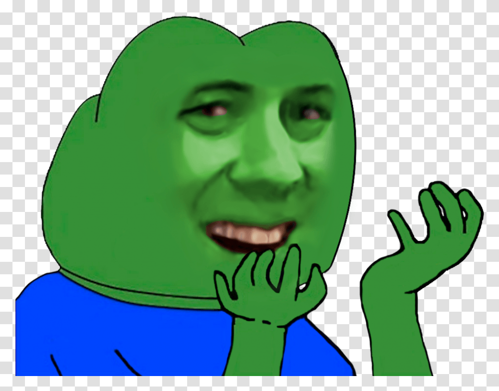 For Anyone That Want S To Use It Pepe Crying, Head, Face, Hand, Alien Transparent Png