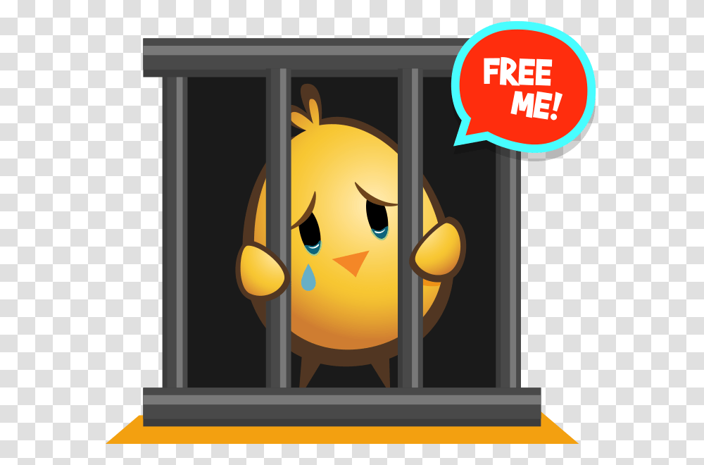 For Caring Kids Who Know That Chickens Shouldn't Live Chicken In Cage Clipart, Prison, Window, Security, Pac Man Transparent Png