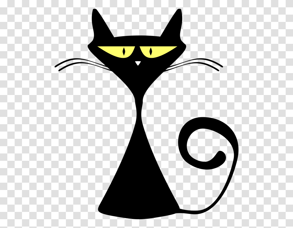 For Cats Black Cat Silhouette Silhouette Clip Art Black Cat Funny Cartoon, Pac Man, Batman Logo Transparent Png