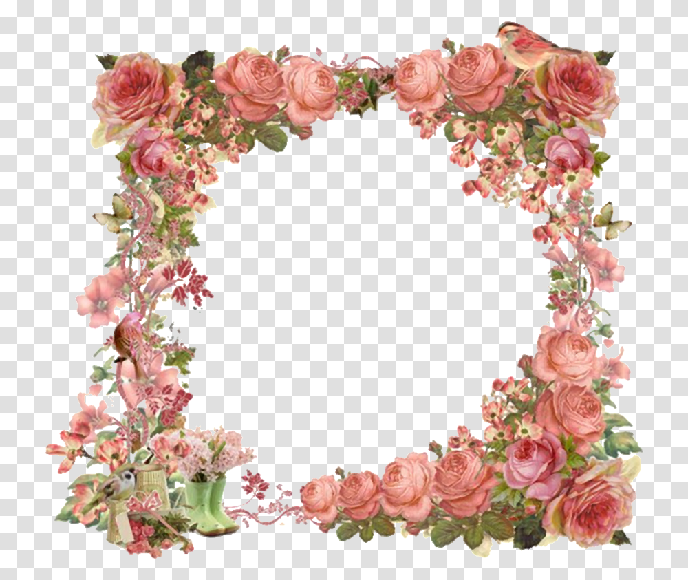 For Developers Vintage Flowers Borders Clipart, Floral Design, Pattern, Wreath Transparent Png