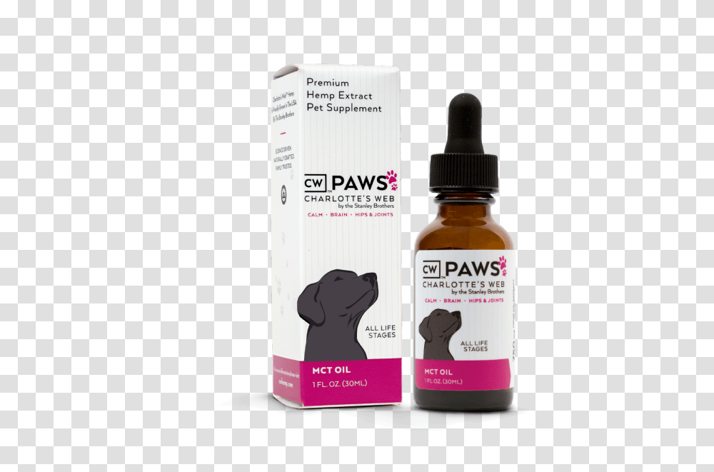 For Dogs Pawsitemprop Image Paws Cbd Charlotte's Web, Bottle, Cosmetics, Label Transparent Png