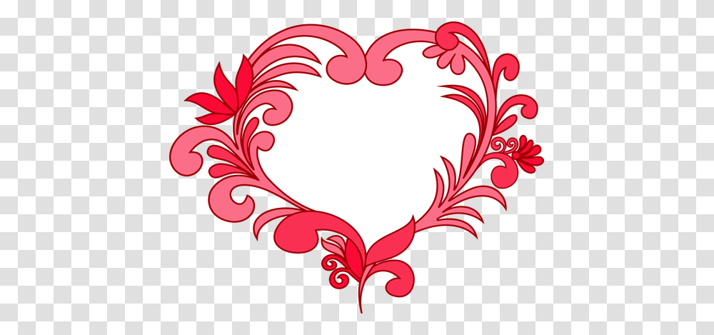 For Fancy Heart Clip Art, Floral Design, Pattern Transparent Png