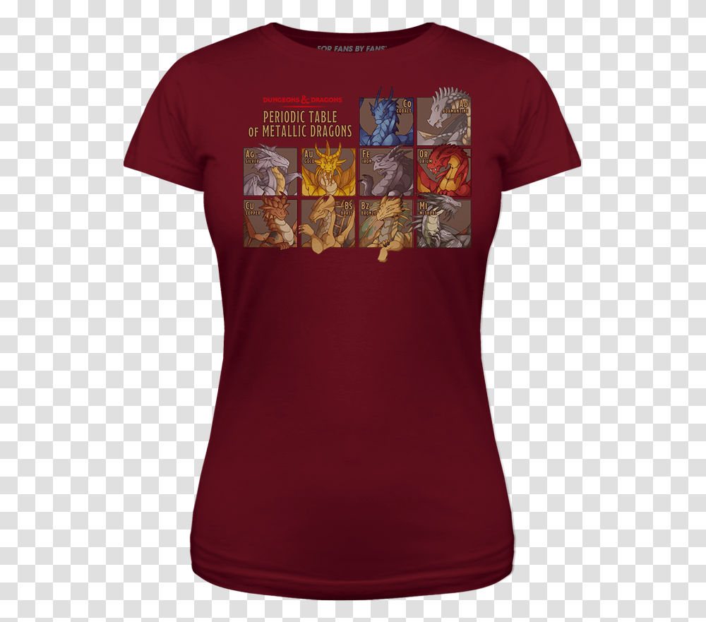 For Fans By Fansperiodic Table Of Dragons For Adult, Clothing, Apparel, T-Shirt, Sleeve Transparent Png