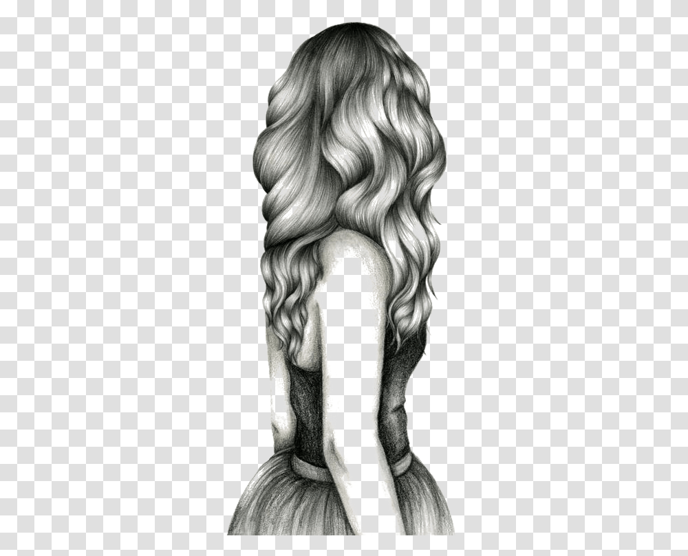 For Girls Sketch Curls Sketch Cute Doll Drawing, Skin, Hair, Person, Human Transparent Png