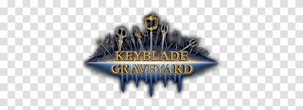 For Kingdom Hearts Kh13com Twitter Kingdom Hearts Keyblade Graveyard Logo, Symbol, Emblem, Weapon, Weaponry Transparent Png