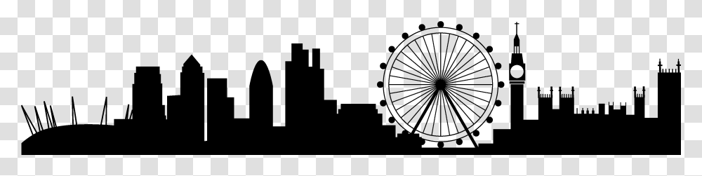 For Longer Distances Please Contact Us London Skyline London Skyline Silhouette Hd, Gray, World Of Warcraft Transparent Png