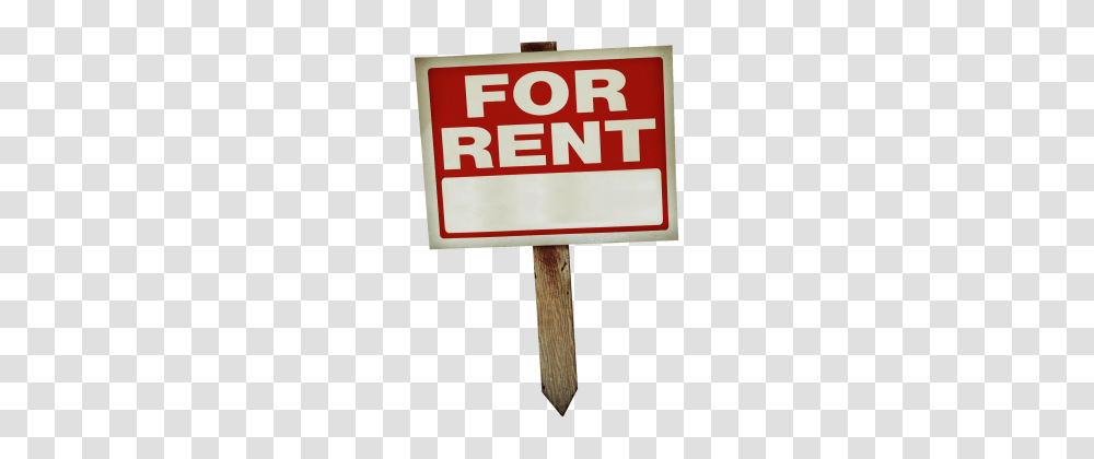 For On Pole Rent Sign Wooden, Road Sign Transparent Png