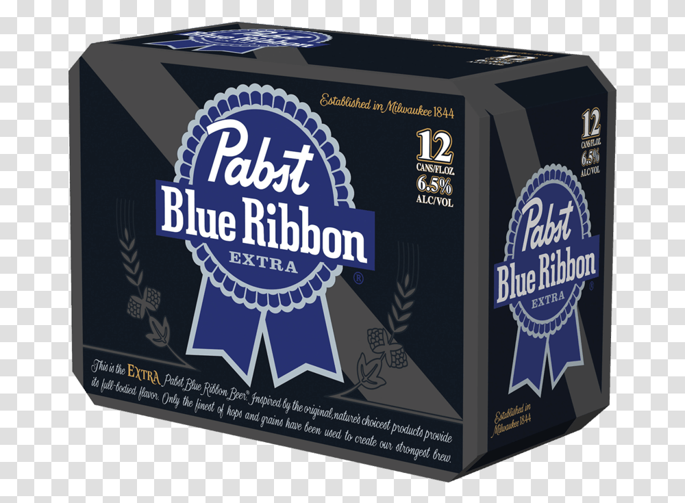 For Pabst Blue Ribbon Extra Offer Available Pabst Blue Ribbon Easy, Box, Label, Text, Carton Transparent Png