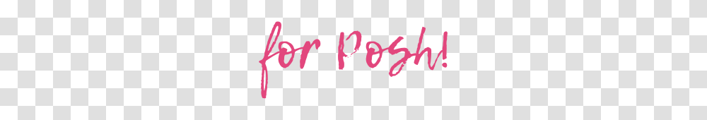 For Posh Posh, Word, Logo Transparent Png