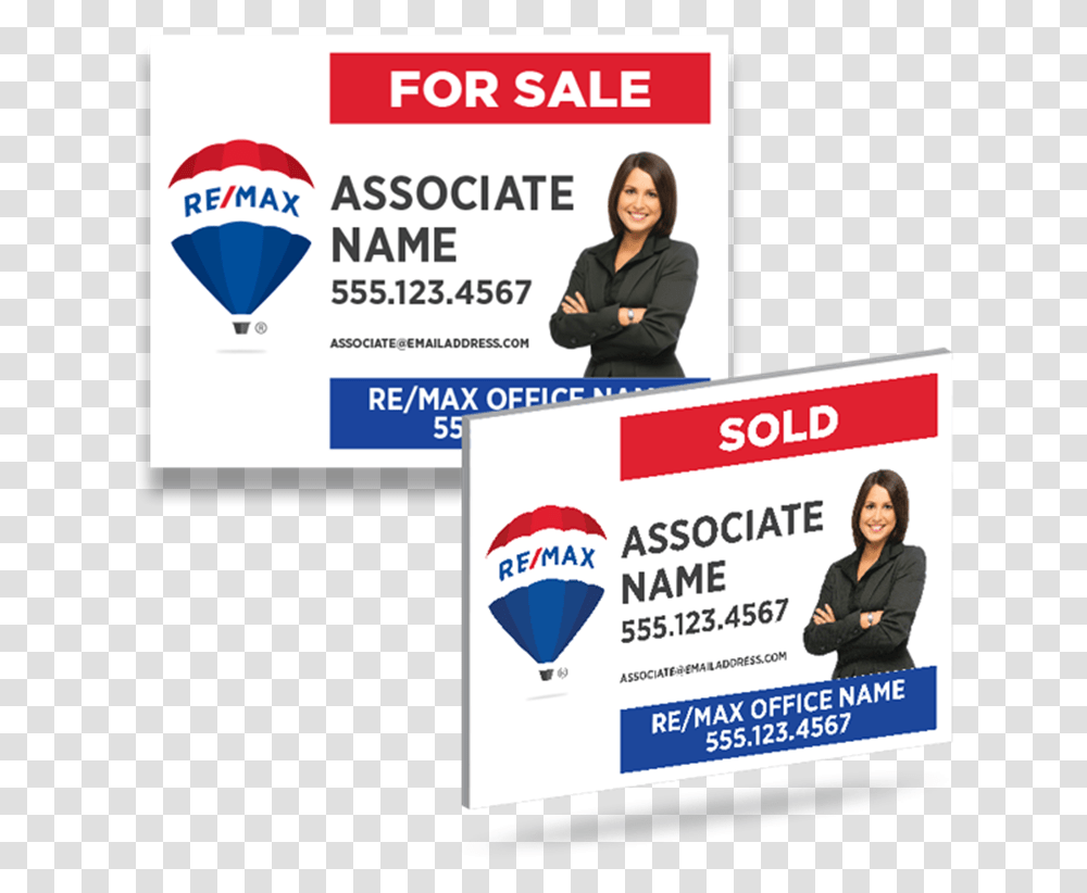For Sale Sign New Remax Sign, Person, Human, Advertisement Transparent Png