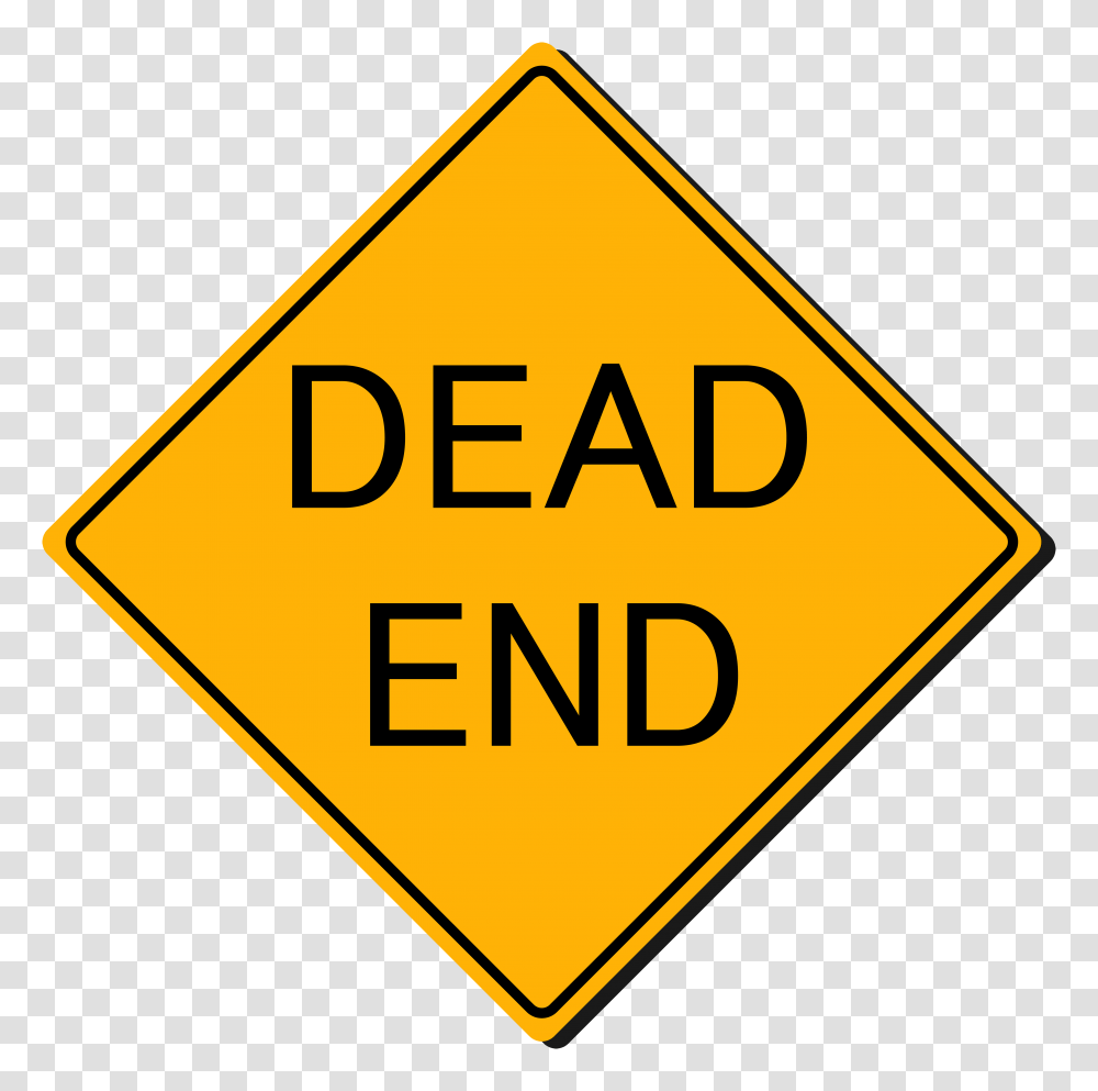 For The End Of Road Clip Art, Road Sign, Stopsign Transparent Png