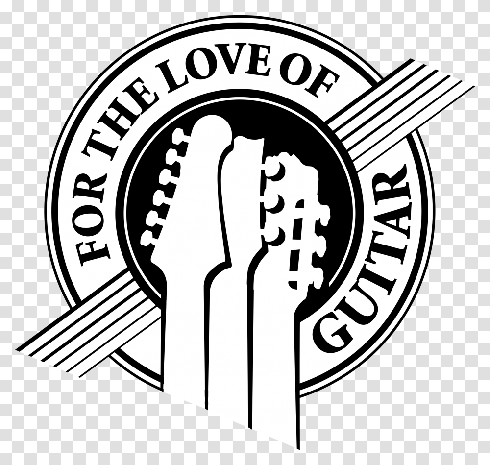 For The Love Of Guitar Logo & Svg Vector Guitar Logo Vector, Label, Text, Word, Sticker Transparent Png