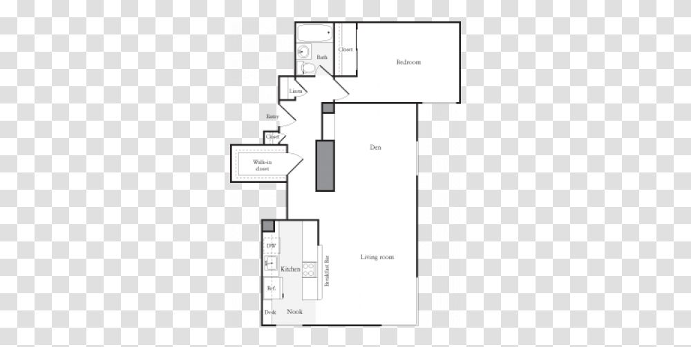 For The One Bedroomden E Floor Plan Floor Plan, Diagram, Plot Transparent Png