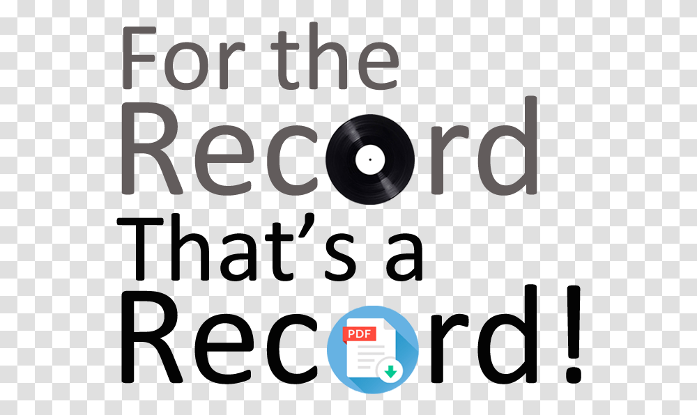 For The Record That's A Record Icon Graphic Design, Logo, Trademark Transparent Png