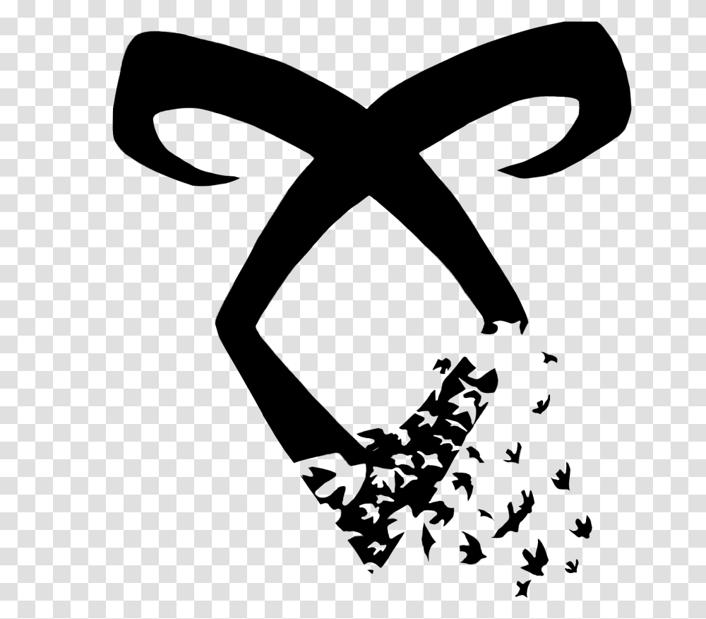 For Those Of You That May Want It Angelic Power Rune Cazadores De Sombras Runa Angelical, Bow, Silhouette Transparent Png