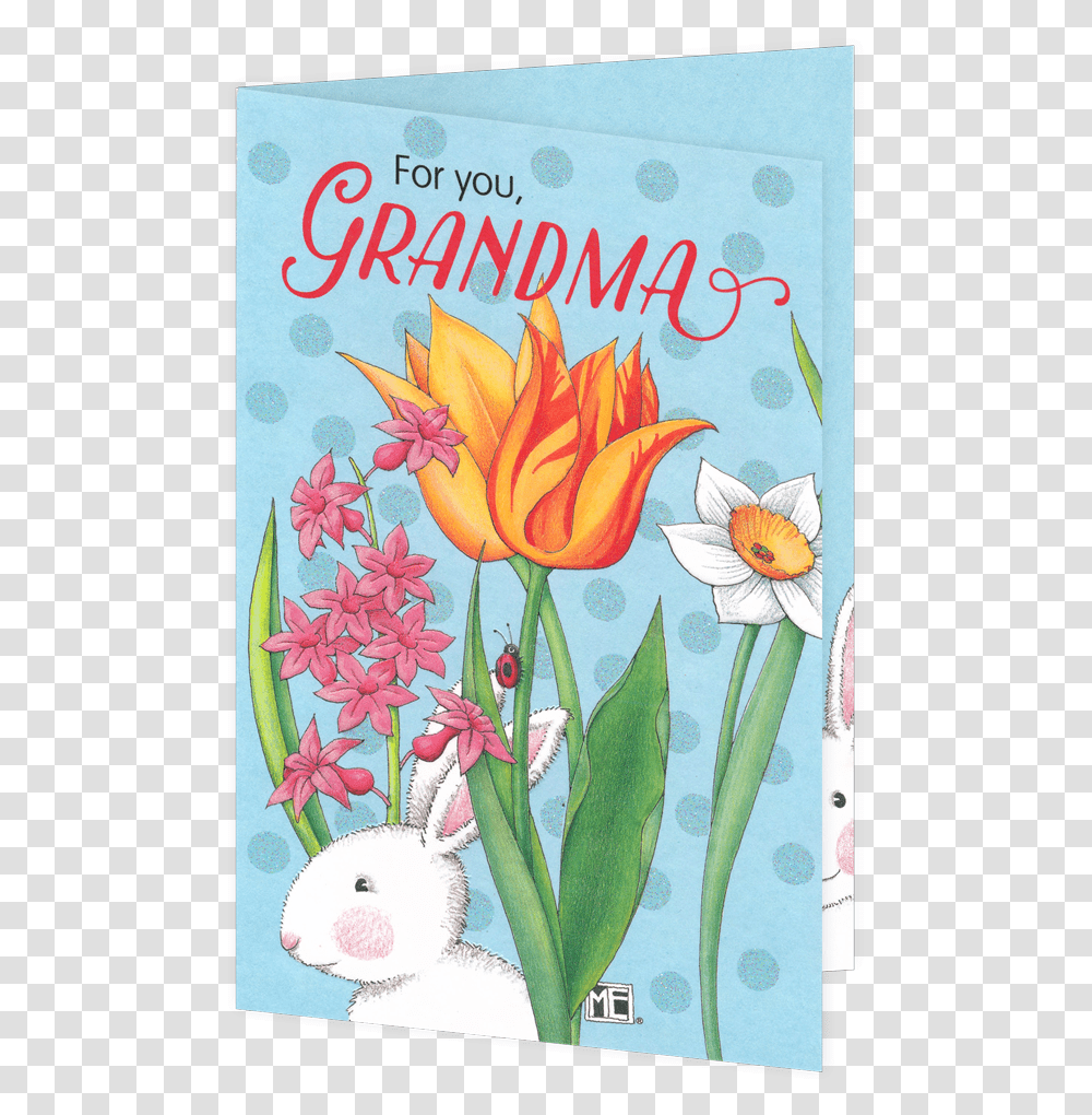 For You Grandma Easter Greeting Card Tulip, Floral Design, Pattern Transparent Png