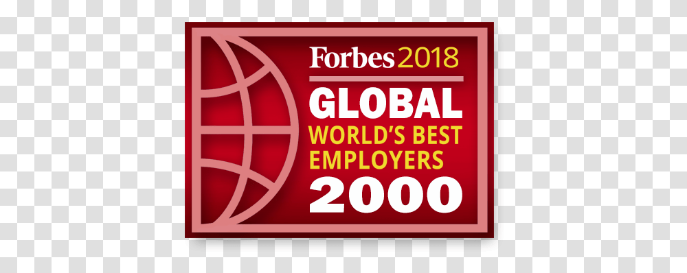 Forbes 2018 World's Best Employers Official Badge Forbes Top Regarded Companies, Poster, Advertisement Transparent Png