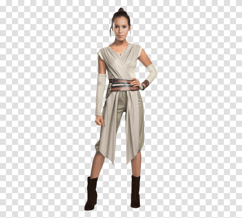 Force Awakens Deluxe Adult Rey Costume, Sleeve, Person, Long Sleeve Transparent Png