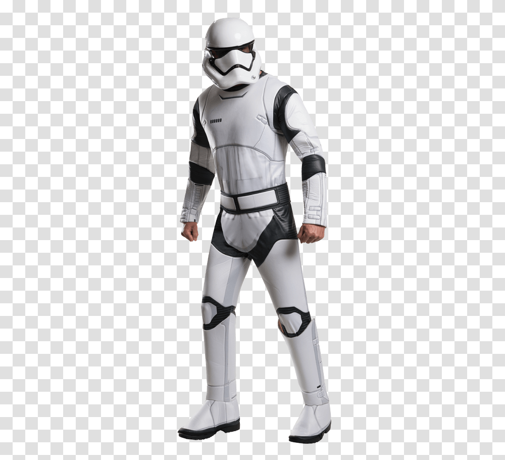 Force Awakens Deluxe Adult Stormtrooper Costume, Person, Human, Robot, Helmet Transparent Png