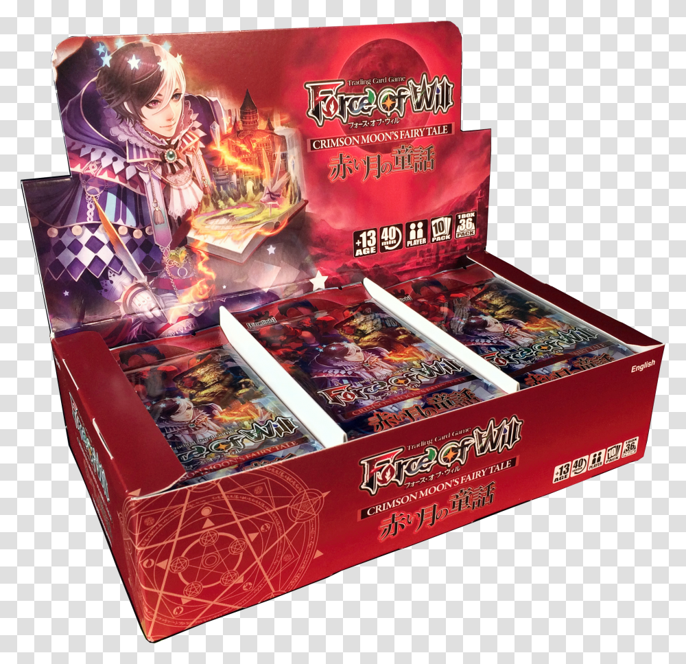 Force Of Will G1 Booster Display Crimson S Moon Fairy Chocolate Transparent Png