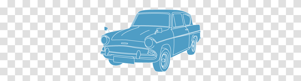 Ford Anglia Life Before Harry Potter Cult Classics Antique Car, Pickup Truck, Vehicle, Transportation, Wheel Transparent Png