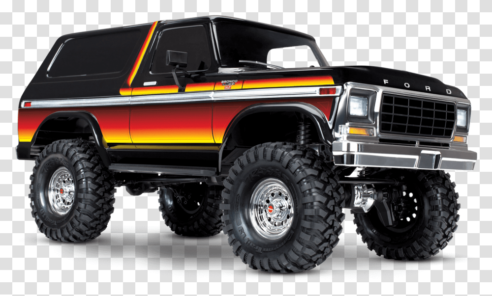 Ford Bronco With Sunset Paint Scheme Traxxas Trx4 Bronco Sunset, Wheel, Machine, Car, Vehicle Transparent Png