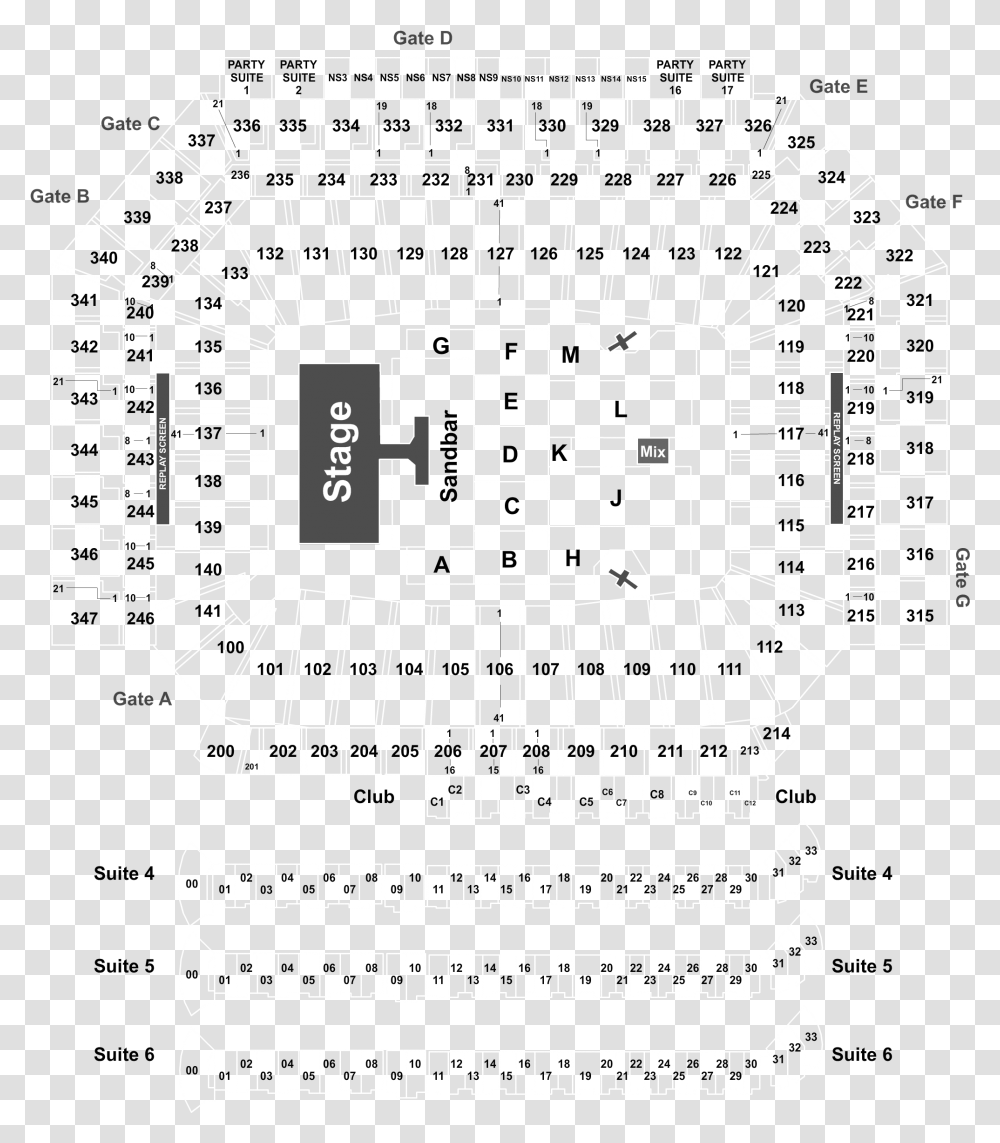 Ford Field Seating Monster Jam 2019, Plan, Plot, Diagram, Neighborhood Transparent Png