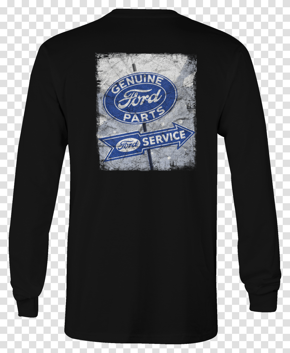 Ford Long Sleeve Tshirt Vintage Sign Shirt For Men Genuine Ford Parts Tee, Apparel, Hoodie, Sweatshirt Transparent Png