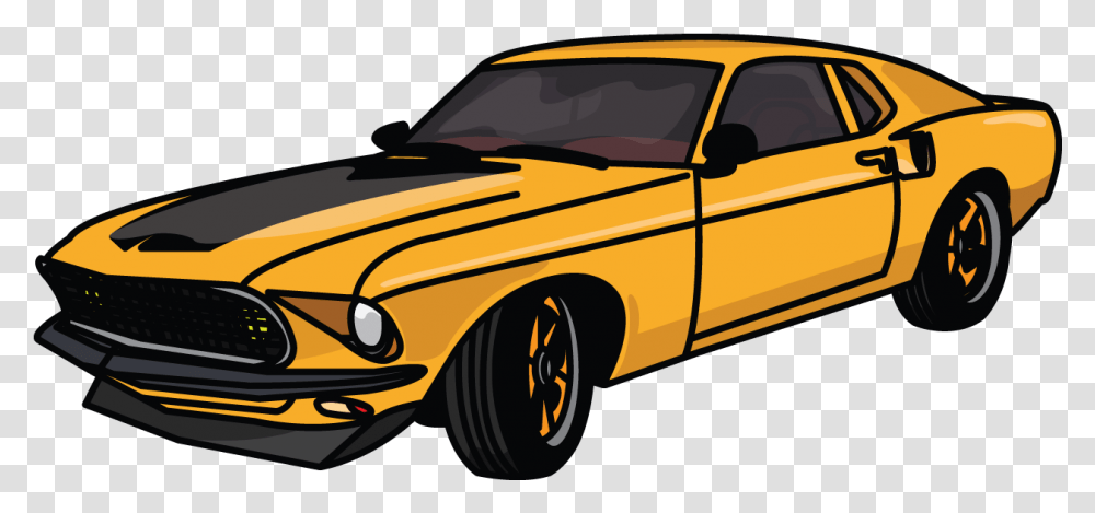 Ford Mustang Anvil Drawing Cars Mustang, Vehicle, Transportation, Automobile, Taxi Transparent Png