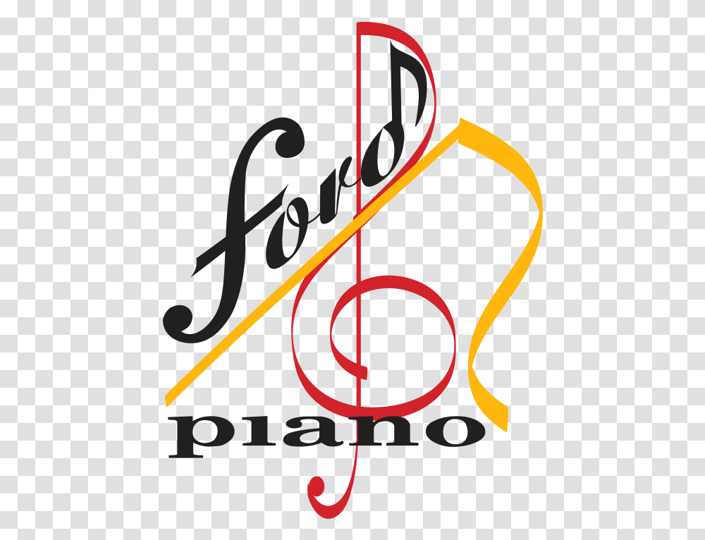 Ford Piano Logo Vertical, Text, Alphabet, Poster, Advertisement Transparent Png