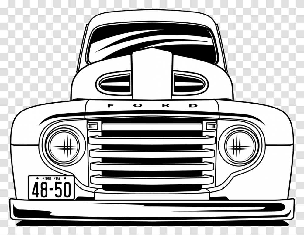 Ford Pickup Truck Clipart First Generation Ford F Series, Bumper, Vehicle, Transportation, Light Transparent Png
