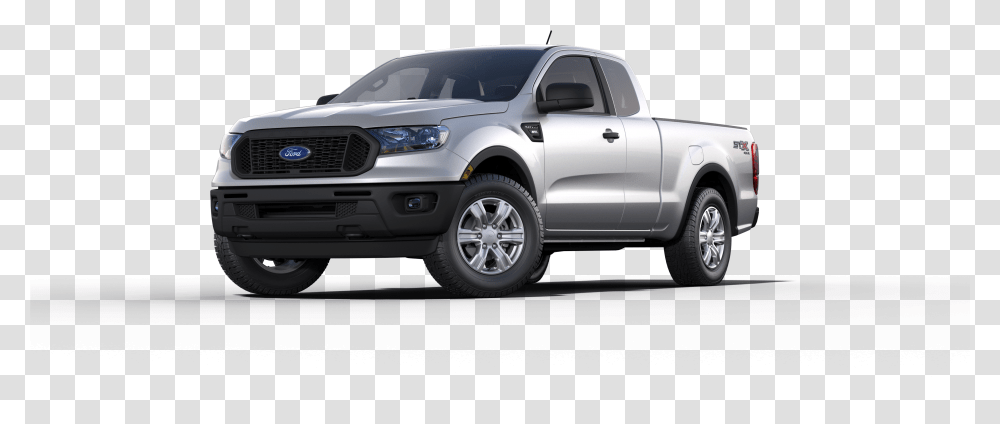 Ford Ranger Xl Silver, Pickup Truck, Vehicle, Transportation, Tire Transparent Png