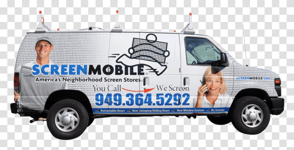 Ford Van Vehicle Wrap With Custom Graphics Ford E Series, Transportation, Person, Moving Van, Truck Transparent Png