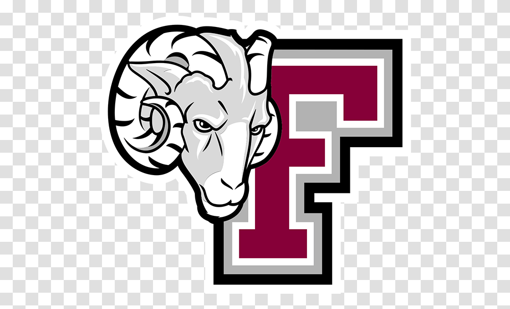 Fordham University Football Logo, Cow, Cattle, Mammal, Animal Transparent Png