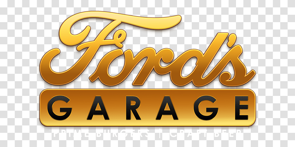 Fords Garagelogopng 2 Localinxs Garage Restaurant Logo, Text, Alphabet, Word, Car Transparent Png